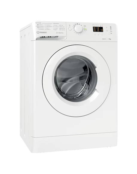 INDESIT Washing machine MTWA 71252 W EE Energy efficiency class E, Front loading, Washing capacity 7 kg, 1200 RPM, Depth 54 cm, 