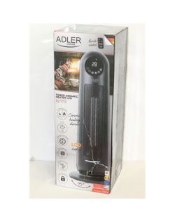 SALE OUT. Adler AD 7731 Ceramic Fan Heat Tower, Power 1200W/2200W, LCD Display, Remote control, Black Adler Heater AD 7731 Ceram