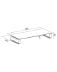 Logilink BP0027 Tabletop monitor riser, glass