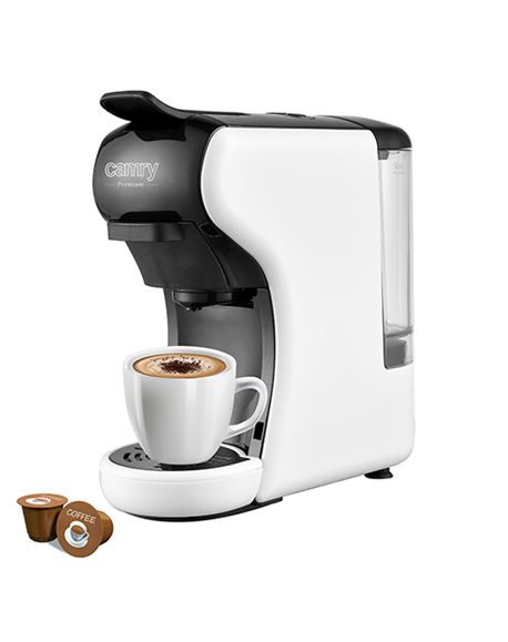 Camry Multi-capsule Espresso machine CR 4414 Pump pressure 19 bar, Ground/Capsule, 1450 W, White/Black