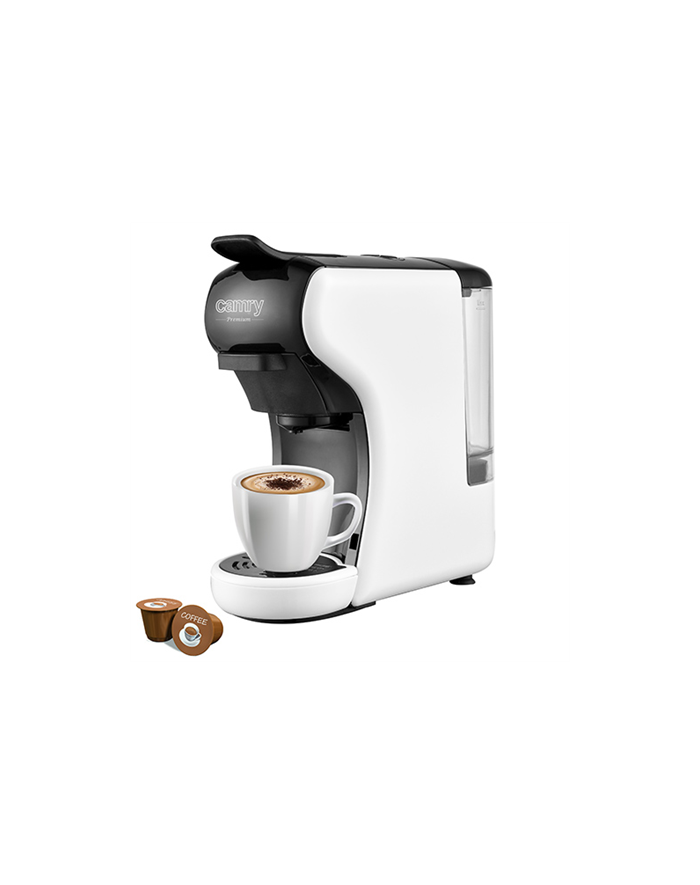 Camry Multi-capsule Espresso machine CR 4414 Pump pressure 19 bar, Ground/Capsule, 1450 W, White/Black