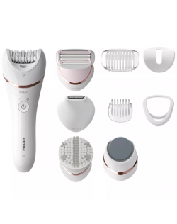 Philips Epilator BRE740/10 Operating time (max) 40 min, Wet & Dry, White, Cordless