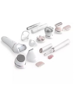 Philips Beauty Set BRE740/90 Series 9000 Operating time (max) 40 min, Wet & Dry, White/Pink, Cordless