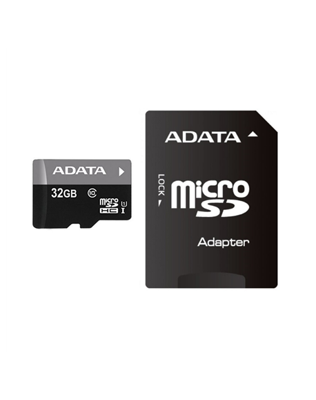 ADATA Premier UHS-I 32 GB, MicroSDHC, Flash memory class 10, Adapter