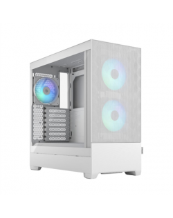 Fractal Design Pop Air RGB White TG Clear Tint, ATX, mATX, Mini ITX, Power supply included No