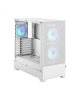 Fractal Design Pop Air RGB White TG Clear Tint, ATX, mATX, Mini ITX, Power supply included No