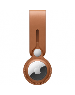 Apple AirTag Leather Loop - Saddle Brown