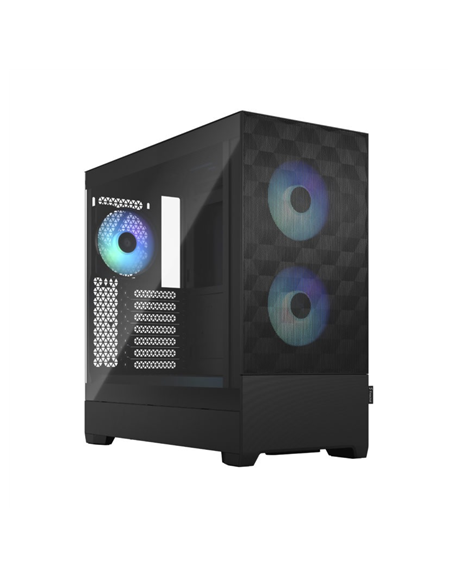 Fractal Design op Air RGB Black TG Clear Tint, ATX, mATX, Mini ITX, Power supply included No