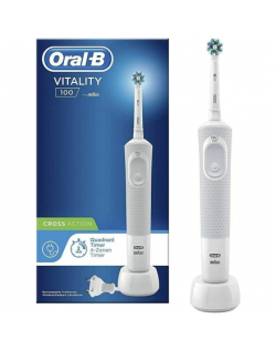 Braun Electric Toothbrush Dental D100 Cross Action Rechargeable, For adults, Number of brush heads included 1, Number of teeth b