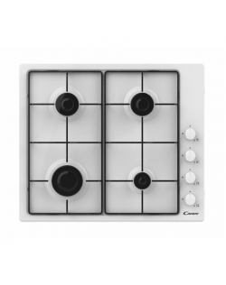 Candy Hob CHW6LWW Gas, Number of burners/cooking zones 4, Mechanical, White