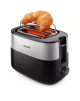 Philips Toaster HD2516/90 Daily Collection Power 830 W, Number of slots 2, Housing material Plastic, Black