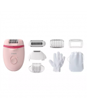 Philips Corded Compact Epilator BRE285/00 Satinelle Essential White/Pink, Corded
