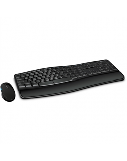 Microsoft Sculpt Comfort Desktop Keyboard and Mouse Set, Wired, Mouse included, RU, Numeric keypad, USB, Black