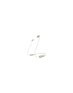 Sony WI-C100 Wireless In-Ear Headphones, Beige