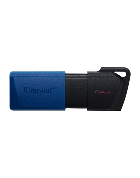 Kingston USB 3.2 Flash Drive DataTraveler Exodia M 64 GB, USB 3.2, Black/Blue