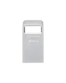 Kingston USB 3.2 Flash Drive DataTraveler micro 64 GB, USB 3.2, Silver