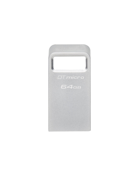 Kingston USB 3.2 Flash Drive DataTraveler micro 64 GB, USB 3.2, Silver