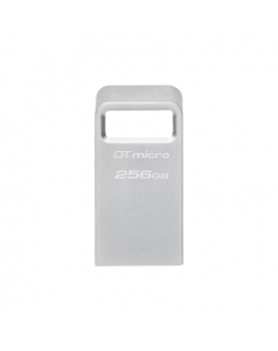 Kingston USB 3.2 Flash Drive DataTraveler micro 256 GB, USB 3.2, Silver
