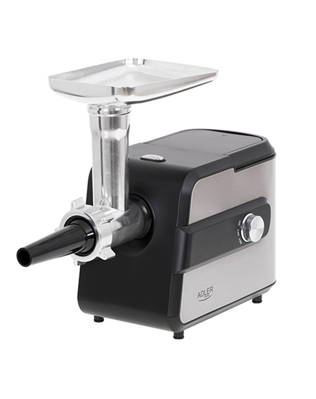 Adler Meat mincer with a shredder AD 4813 Silver/Black, 600 W, Number of speeds 2, Throughput (kg/min) 1