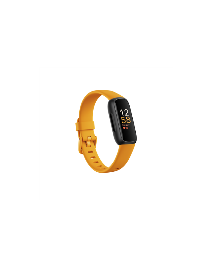 Fitbit Fitness Tracker Inspire 3 Fitness tracker, Touchscreen, Heart rate monitor, Activity monitoring 24/7, Waterproof, Bluetooth, Black/Morning Glow