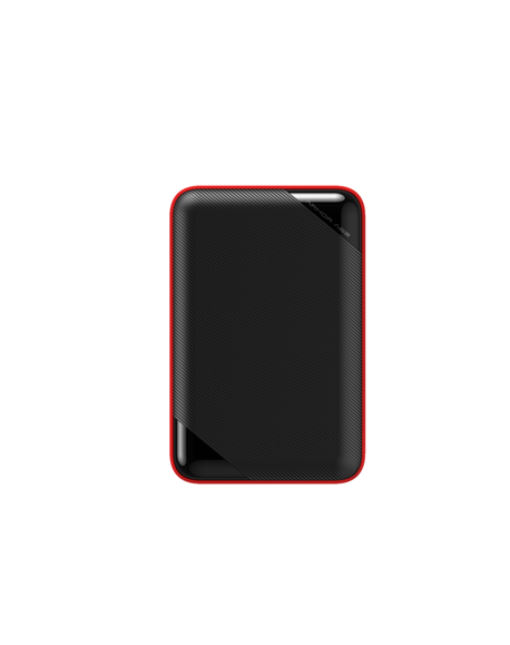 Silicon Power Portable Hard Drive ARMOR A62 1000 GB, USB 3.2 Gen1, Black/Red