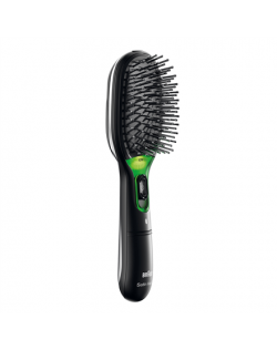 Plaukų šepetys Braun BR710 Garantija 24 mėn., Jonų kondicionavimas, Black/Green