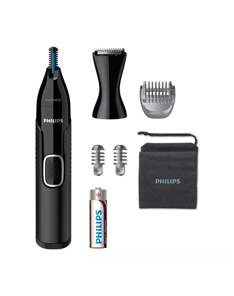 Philips Nose, Ear, Eyebrow and Detail Hair Trimmer NT5650/16 Black