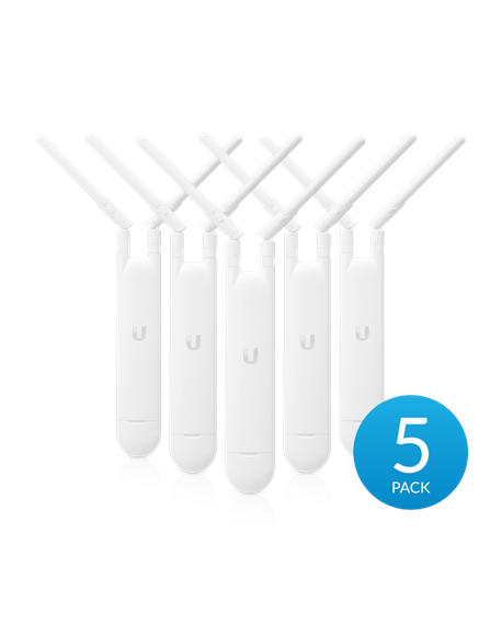 Ubiquiti UniFi UAP-AC-M-5Pack Mesh Access Point Wi-Fi standards 802.11a/b/g/n/ac, 867 Mbit/s, 10/100/1000 Mbit/s, Ethernet LAN (