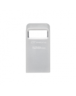 Kingston USB 3.2 Flash Drive DataTraveler micro 128 GB, USB 3.2, Silver