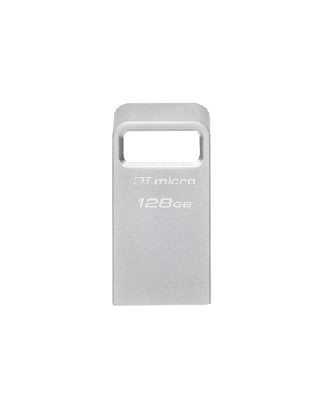 Kingston USB 3.2 Flash Drive DataTraveler micro 128 GB, USB 3.2, Silver