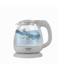 Adler Kettle AD 1283G Standard, 1100 W, 1 L, Plastic/Glass, Grey, 360° rotational base