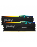 Kingston Fury Beast RGB 32 Kit (16GBx2) GB, DDR5, 5600 MHz, PC/server, Registered No, ECC No, 2x16 GB