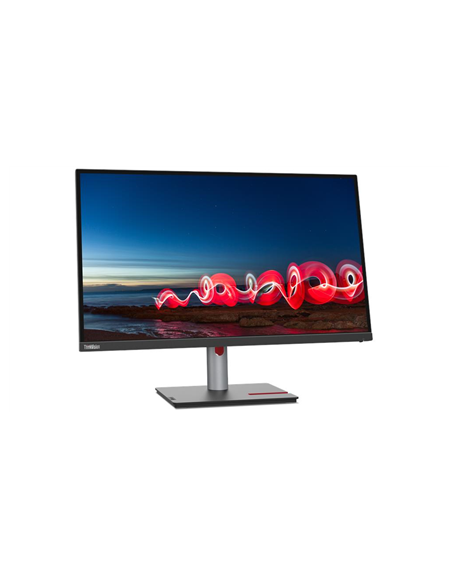 Lenovo ThinkVision T27h-30 27 ", IPS, QHD, 2560 x 1440, 16:9, 6 ms, 350 cd/m², Black, 60 Hz, HDMI ports quantity 1