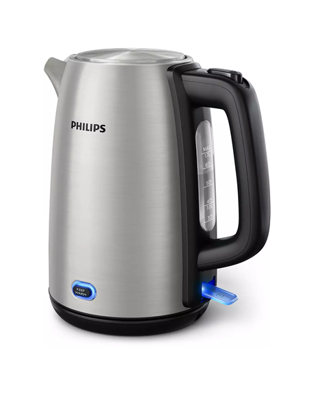 Philips Kettle HD9353/90 Viva Collection Electric, 1740-2060 W, 1.7 L, Stainless steel, 360° rotational base, Stainless steel