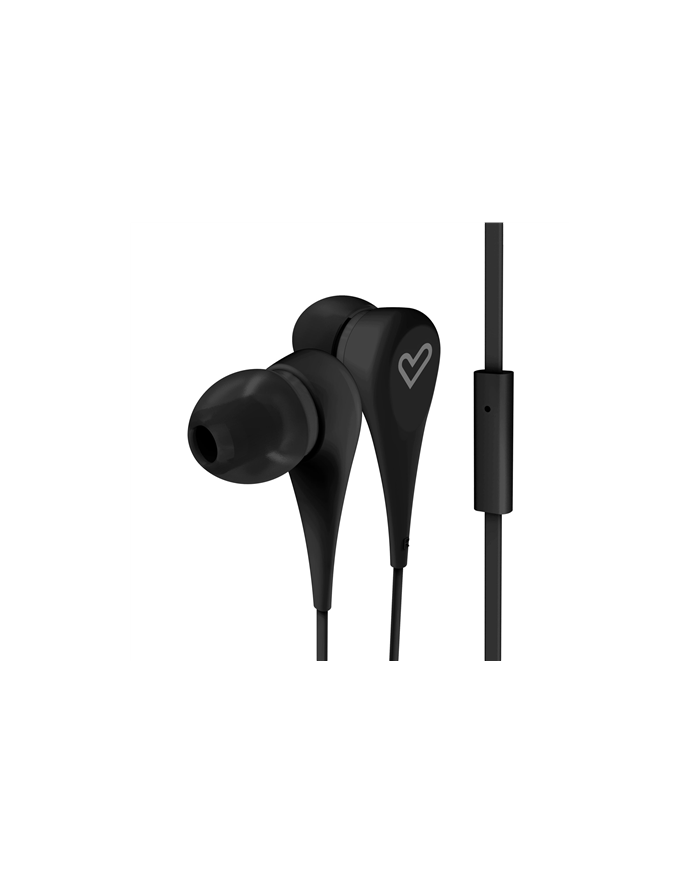 Energy Sistem Earphones Style 1+ In-ear/Ear-hook, 3.5 mm, Microphone, Black, Black