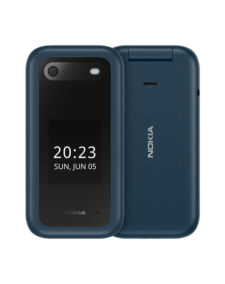 Nokia 2660 Flip Blue, 2.8 ", TFT LCD, 240 x 320, Unisoc, T107, Internal RAM 0.048 GB, 0.128 GB, microSDHC, Dual SIM, Main camera