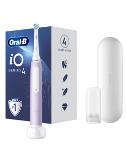 Oral-B Electric Toothbrush iOG4.1A6.1DK iO4 Rechargeable, For adults, Number of brush heads included 1, Lavender, Number of teet