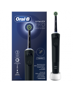 Oral-B Electric Toothbrush D103.413.3 Vitality Pro Rechargeable, For adults, Number of brush heads included 1, Black, Number of 