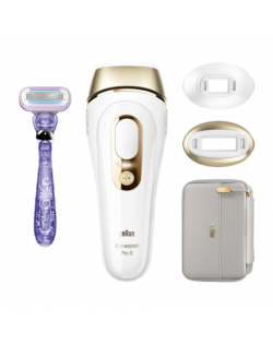 Braun Epilator PL5157 Silk-expert Pro 5 IPL Number of power levels 10, White/Gold, Corded
