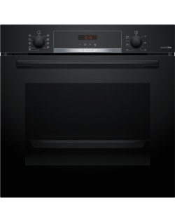 Bosch Oven HBA473BB0S 71 L, Built in, Self-cleaning technology (pyrolysis), Red LED display with knob control, Height 59.5 cm, W