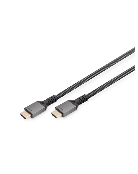 Digitus 8K PREMIUM HDMI 2.1 Connection Cable DB-330200-010-S Black, HDMI to HDMI, 1 m