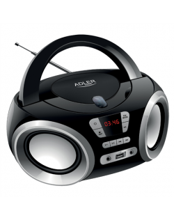 Adler CD Boombox AD 1181 USB connectivity, Speakers, Black