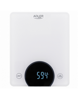 Adler Kitchen Scale AD 3173w Maximum weight (capacity) 10 kg, Graduation 1 g, Display type LED, White