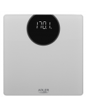 Adler Bathroom scale AD 8175 Maximum weight (capacity) 180 kg, Accuracy 100 g, Silver