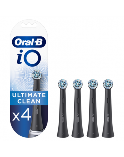 Oral-B Replaceable Toothbrush Heads iO Ultimate Clean For adults, Number of brush heads included 4, Black