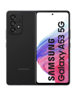 Samsung Galaxy A53 A536B Awesome Black, 6.5 ", Super AMOLED, 1080 x 2400, Exynos 1280, Internal RAM 8 GB, 256 GB, MicroSDXC, Dual SIM, Nano-SIM, 3G, 4G, 5G, Main camera 64+12+5+5 MP, Secondary camera 32 MP, Android, 12, 5000 mAh