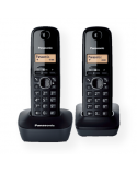 Panasonic Cordless KX-TG1612FXH Black, Caller ID, Wireless connection, Phonebook capacity 50 entries, Built-in display, Conference call