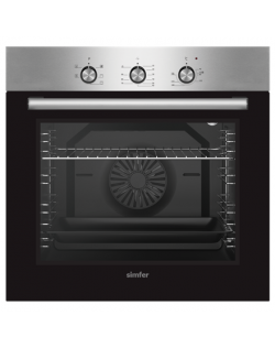 Simfer Oven 8106AERIM 80 L, 6 (0+5) Function, Easy to Clean, Mechanical control, Height 60 cm, Width 60 cm, Inox