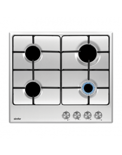 Simfer Hob H6.400.VGRIM Gas, Number of burners/cooking zones 4, Mechanical, Stainless Steel