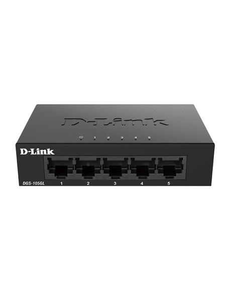 D-Link Ethernet Switch DGS-105GL/E Unmanaged, Desktop, 1 Gbps (RJ-45) ports quantity 5